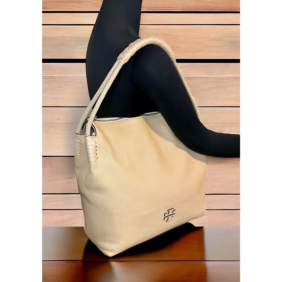Tory Burch Large Taylor Leather Hobo Bag - Picture 9 of 12